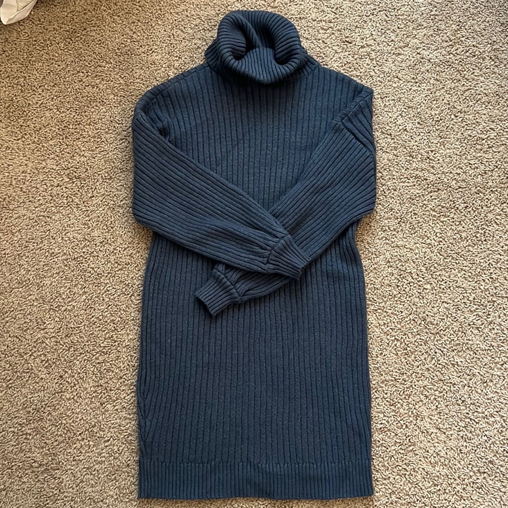 Navy Blue Sweater Dress